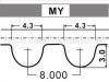 Steuerriemen Timing Belt:1356811010